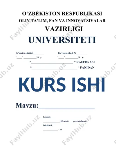 boshlang‘ich sinflar uchun o‘qish savodxonligi darsligi va unga asoslangan kurs ishi — DOCX