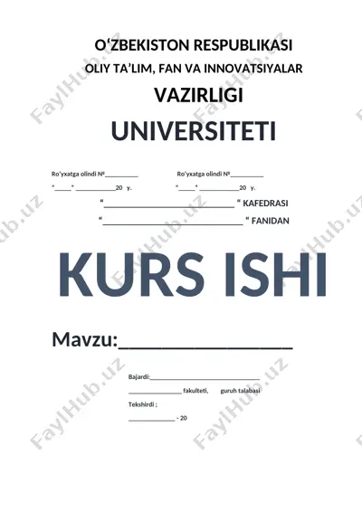 veb sahifa va uning tuzilishi. veb brauzerlar va ularning imkoniyatlari. internet tarmog'i qidiruv tizimlari — DOCX