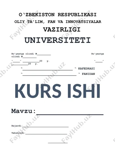 algoritmlar, ularning xossalari va berilish usullari — DOCX