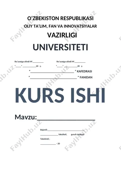 farmatsevtika mahsulotlari va ularning boshqaruv tizimi — DOCX