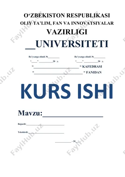 italiya uyg’onish davri san’ati haqida kurs ishi — DOCX