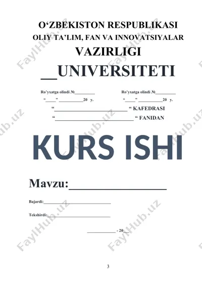 bir necha o'zgaruvchili funksiya ektstremumlari — DOCX