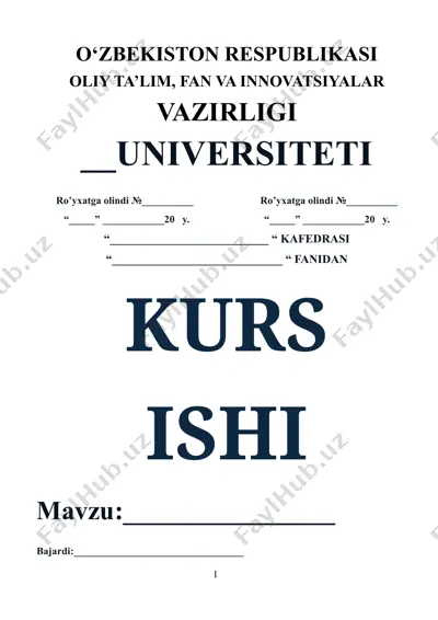 iqtisodiy jamg‘arish mohiyati va manbalari (kurs ishi) — DOCX