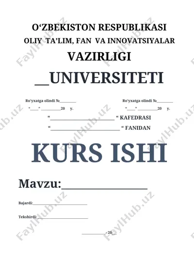 bo’g’imoyoqlilar tipi haqida kurs ishi — DOCX
