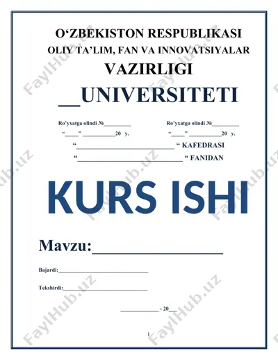 korxona foydasini shakllantirish va undan samarali foydalanish yo‘llari — DOCX