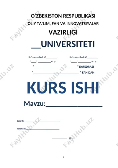 abu lays samarqandiyning “bahrul ulum” asari bo‘yicha kurs ishi — DOCX