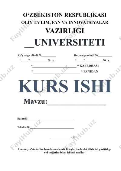 umumiy o‘rta ta’lim hamda akademik litseylarda davlat tilida ish yuritishga oid hujjatlar bilan ishlash usullari — DOCX