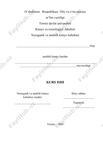 ekstraksiya usullari va ekstraktorlar — DOCX