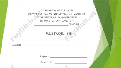 tasirchan rezyume va boshqa shaxsiy biografik malumotlar tuzish — PPTX