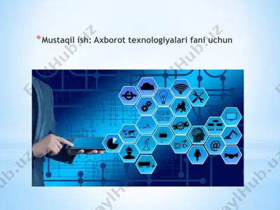 raqamli texnologiyalar va axborot texnologiyalari — PPTX