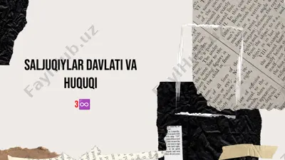 saljuqiylar davlati va huquqi — PPTX