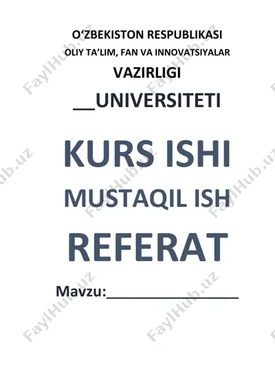 dorixona vositalari va ularning muvofiqligi — DOCX