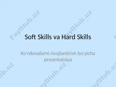 soft skills va hard skills — PPTX