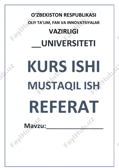 maktabgacha yoshdagi bolalarni maktab ta’limiga tayyorlash nazariyasi — DOCX
