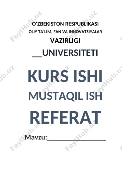 numericupdown komponentasi bilan c# dasturlar yaratish — DOCX