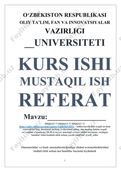 mysql ma'lumotlar bazasi boshqaruv tizimi — DOCX