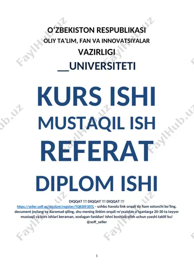 iqtisodiy o’sishning hozirgi zamon shakli va uning yangicha sifati — DOCX