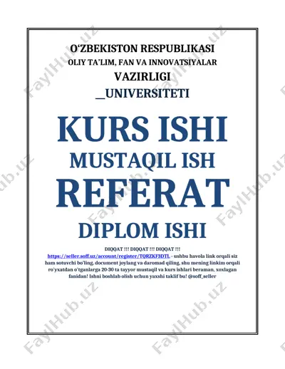 dinamik massivlar haqida taqdimot — DOCX