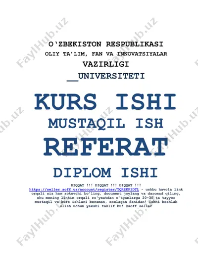 fenollar va aromatik birikmalar haqida prezentatsiya — DOCX