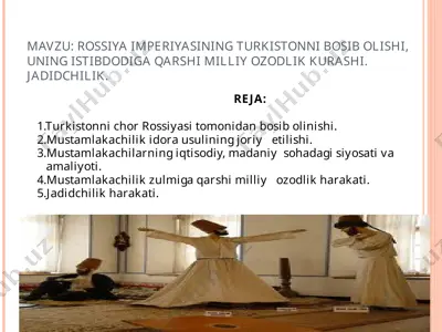 rossiya imperiyasining turkistonni bosib olishi va milliy ozodlik kurashi taqdimoti — PPT