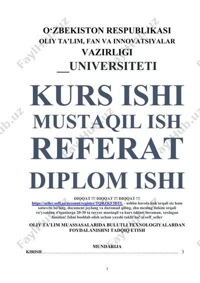 oliy ta’lim muassalarida bulutli texnologiyalardan foydalanish samaradorligini oshirish — DOCX