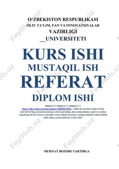 mehnat bozorini tartibga solishning hududiy asoslari — DOCX