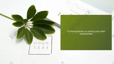 antitranspiratorlar — PPTX