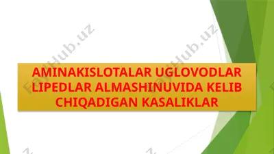 fenilketonuriya kasalligi haqida taqdimot — PPTX