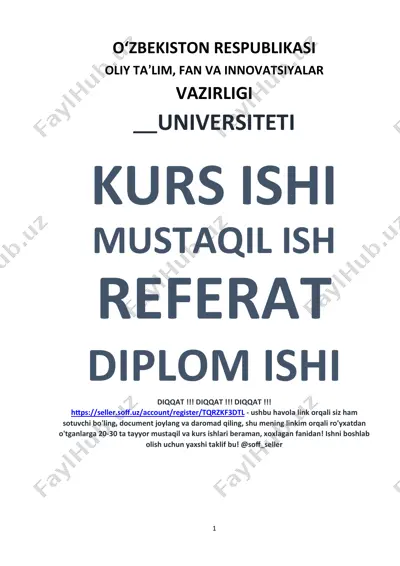 bino intererlarini loyihalash va modellashtirish — DOCX