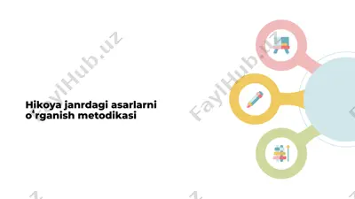 hikoya janrdagi asarlarni oʻrganish metodikasi — PPTX