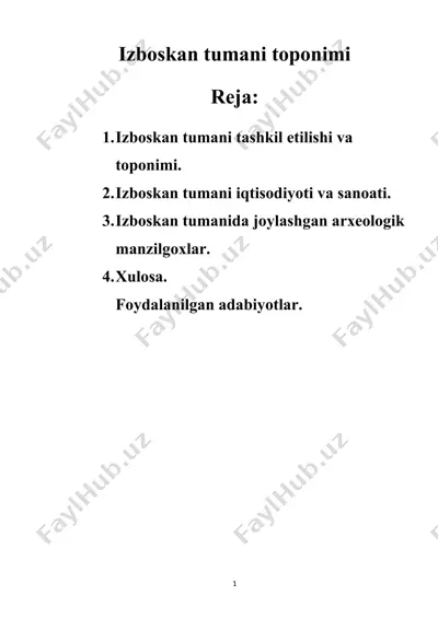 izboskan tumani toponimi — DOCX