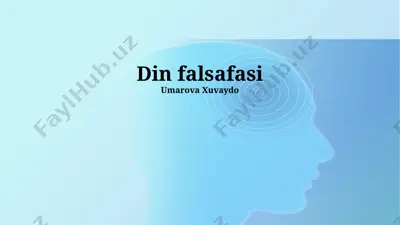 din falsafasi — PPTX