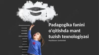 mantiqiy fikrlashni rivojlantirish uchun pedagogik texnologiyalar — PPTX