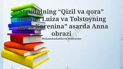 luiza va anna obrazining taqqoslama tahlili prezentatsiyasi — PPTX