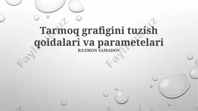 tarmoq grafi tahlili — PPTX