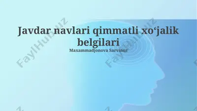 bahor arpa navlari — PPTX