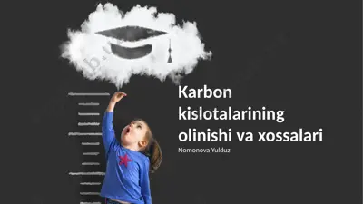 karbon kislotalarining olinishi va xossalari — PPTX
