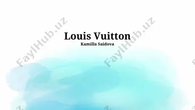 louis vuitton — PPTX