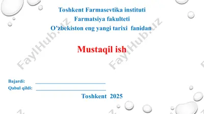 o’zbekiston va jahon hamjamiyati. yangilanayotgan o’zbekiston: milliy tiklanishdan-milliy yuksalish sari. taqdimot 11 bet, yuzakiroq yoritilgan. — PPT