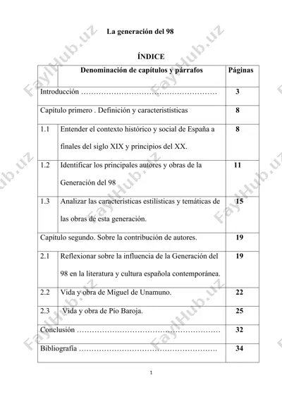 la generación del 98 — DOCX