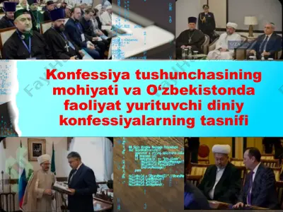 konfessiya tushunchasi va o‘zbekistonda diniy konfessiyalarning tasnifi — PPTX