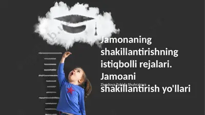 jamoani shakillantirish va samaradorlikni oshirish bo‘yicha strategiyalar — PPTX