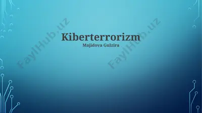kiberterrorizm — PPTX