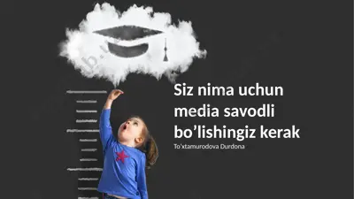 media savodxonligi ta'limiy materiali — PPTX