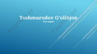 toshmurodov gʻolibjon professional biography and achievements overview — PPTX