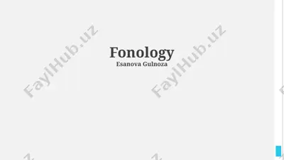 fonology — PPTX