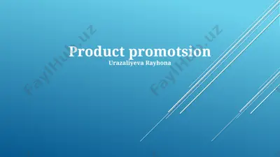 product promotion — PPTX