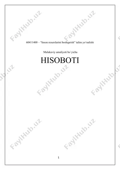 mahalla fuqarolar yig‘ini faoliyatini o‘rganish bo‘yicha malakaviy amaliyot hisobot — DOCX