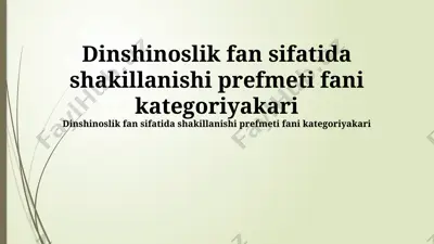 paleontologiya fanida suyaklashish jarayoni — PPTX