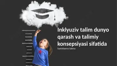 inklyuziv ta'lim konsepsiyasi va amaliyoti — PPTX